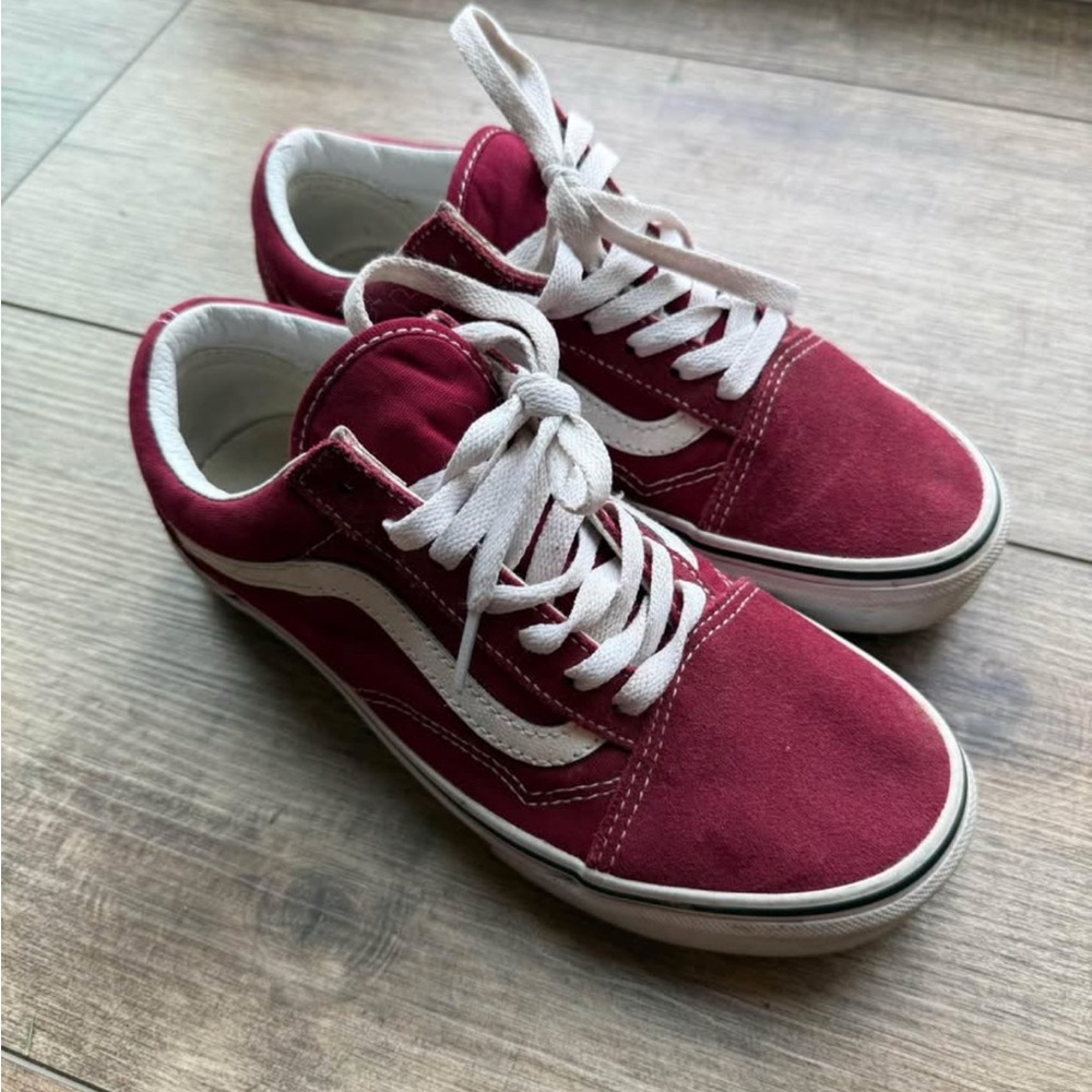 Red and White Vans